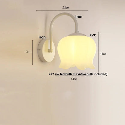 DecorBites™ Iron LED Wall Sconce Pull Chain Switch Stair Light Fixtures for Modern Home