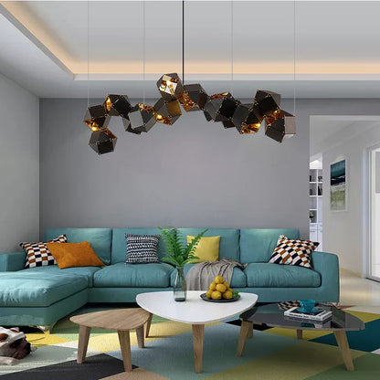 DecorBites™ Cube LED Pendant Light: Art Deco Hanging Lamp for All-Match Style