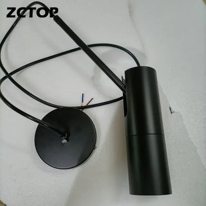 Minimalist Adjustable GU10 Pendant Light in Black or Gold