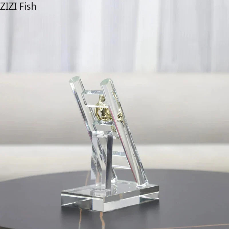 Gold Resin Figures Sculpture