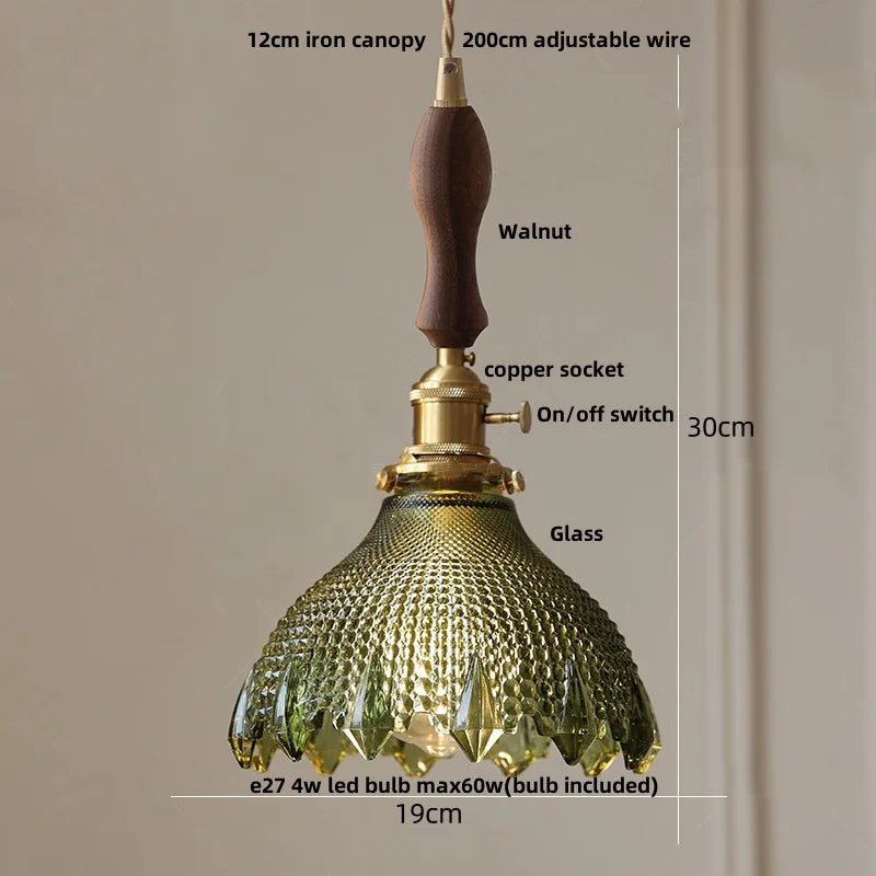 Copper Knob Pendant Light