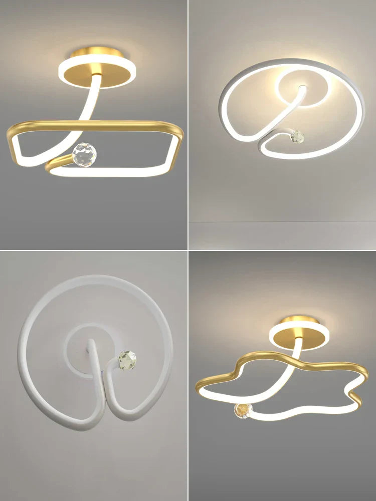 DecorBites™ Black Crystal Chandelier for Bedroom and Living Room Lighting