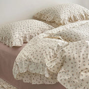 Floral Lace Duvet Cover