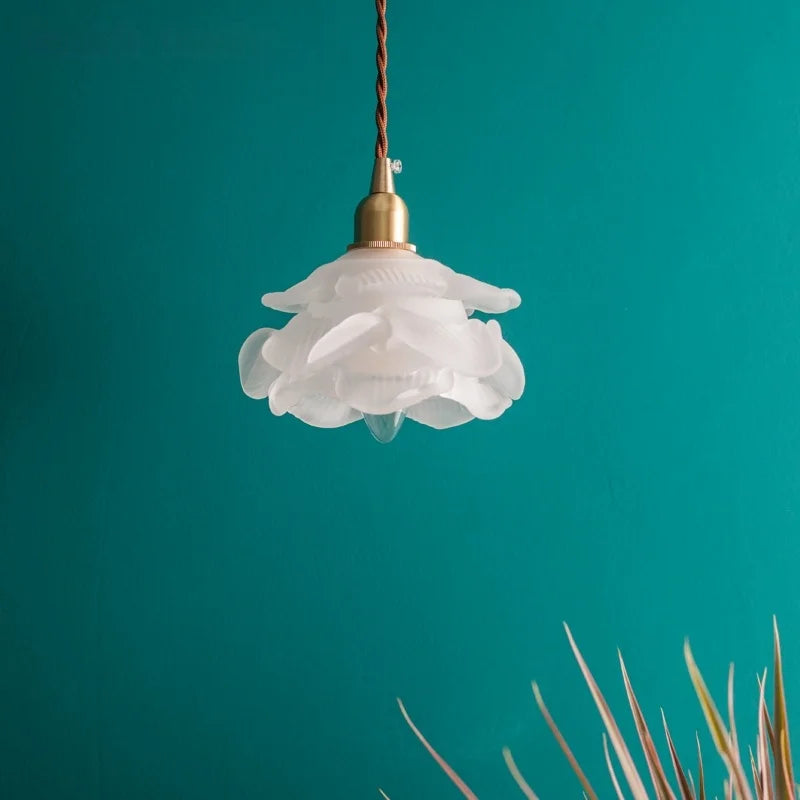 DecorBites™ Frosted White Glass LED Pendant Lamp: Nordic Minimalism for Living Room & Cafe