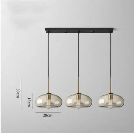 Glass Industrial Pendant Light