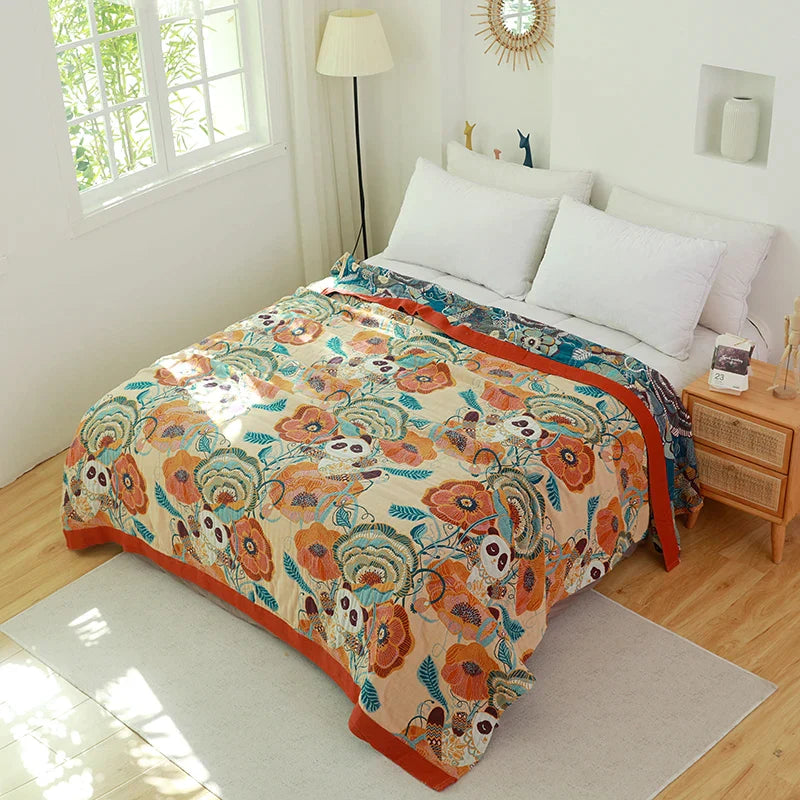 DecorBites™ Cotton Boho Manta Sofa Bed Throw Blanket