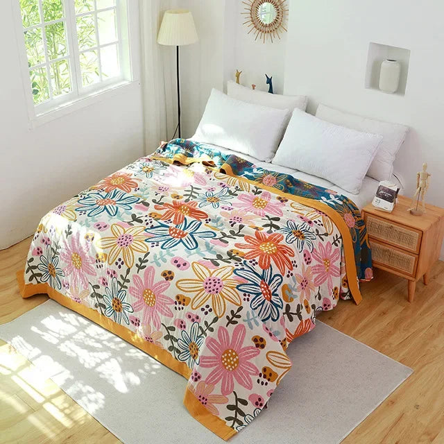 Cotton Gauze Boho Quilt