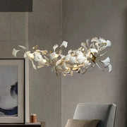Golden Ceramic Branch Chandelier