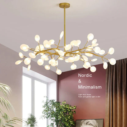 DecorBites™ LED Firefly Chandelier: Modern Nordic Ceiling Lights for Luxury Home Decor