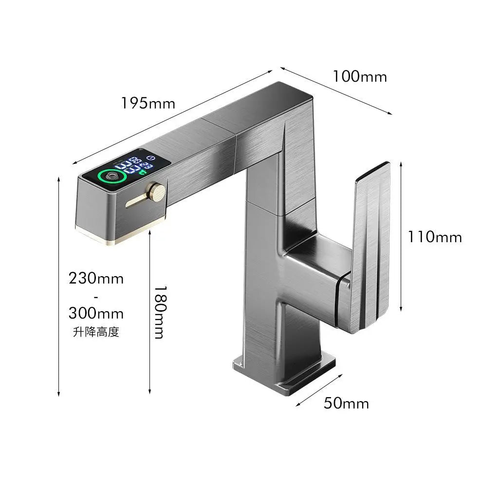 Chrome LED Basin Faucet