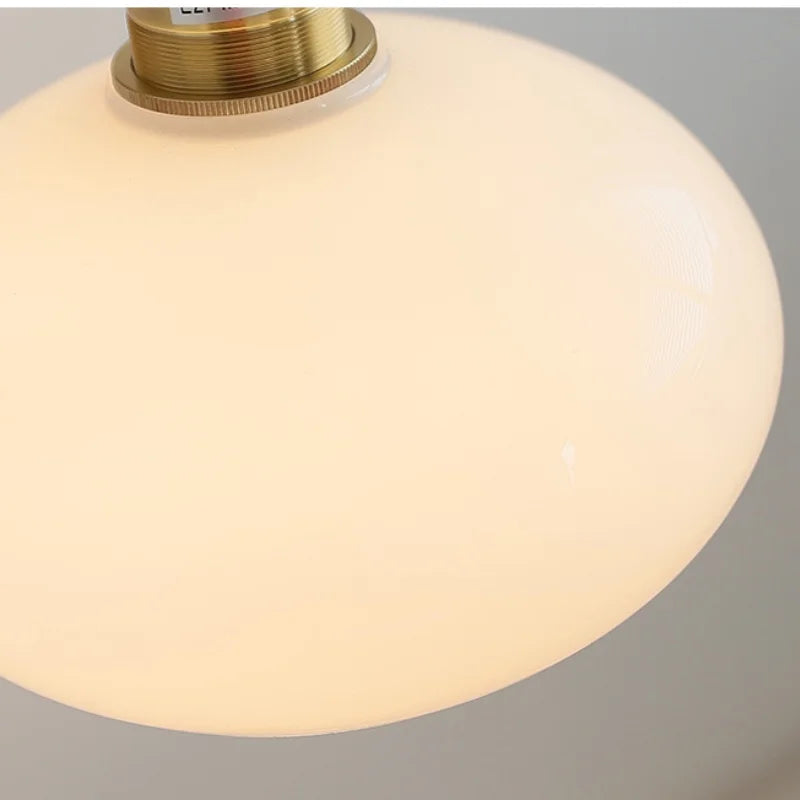 DecorBites™ Japanese Style LED Wall Sconce White Glass Rotate Pull Chain Stair Light Fixtures
