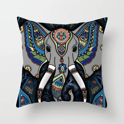 DecorBites™ Geometric Square Pillowcase Ethnic Retro Sofa Pillow Cover 45x45cm Home Decor