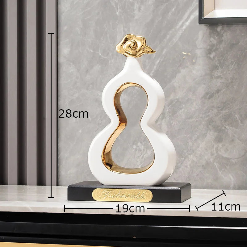 Gold Gourd Desk Sculpture