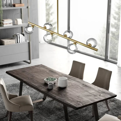 DecorBites™ Glass Ball Pendant Chandeliers - Modern LED Hanging Lights for Home Decor