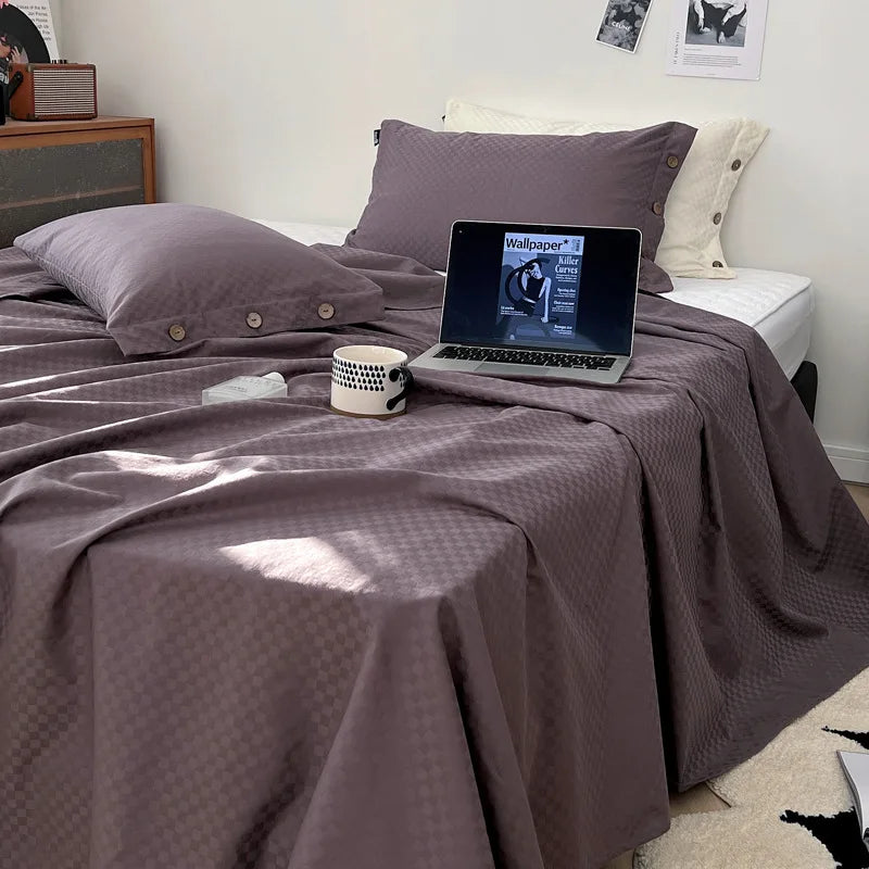 Cotton Satin Bed Sheet Set