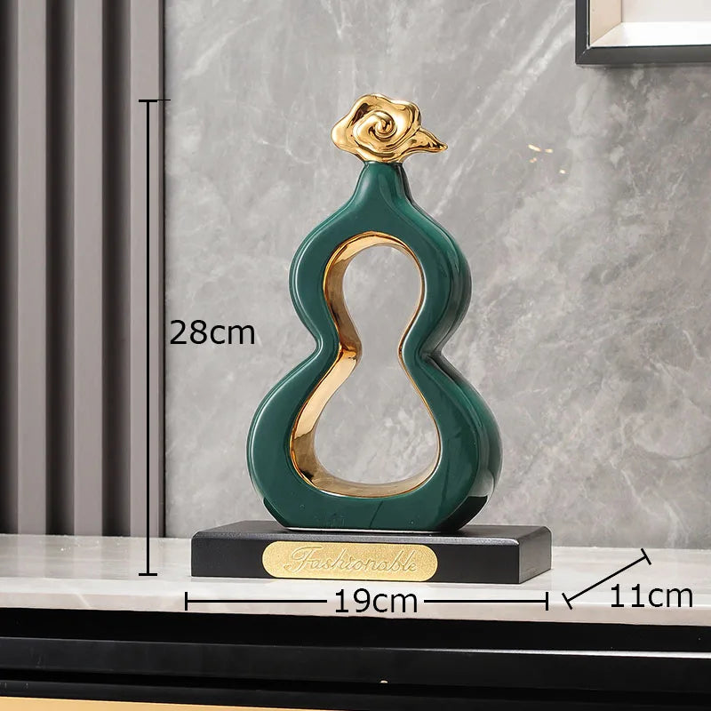 Gold Gourd Desk Sculpture
