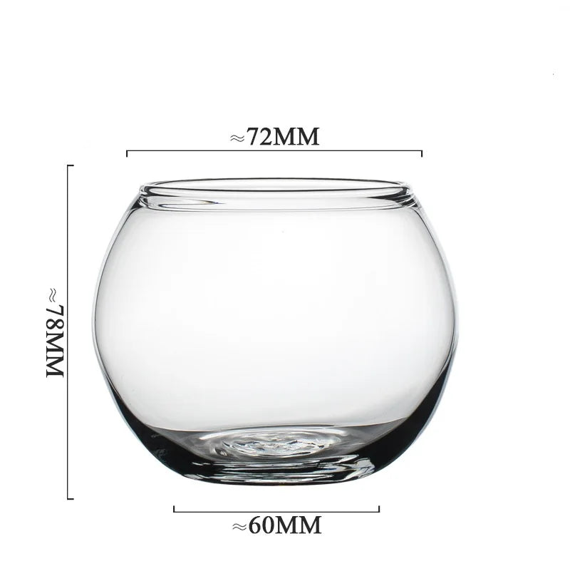 DecorBites™ 400ml Transparent Glass Coffee Mug for Home Bar Party Cocktails