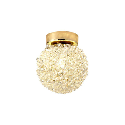 DecorBites™ Crystal Gold Ceiling Light for Bedroom Dining Room G9 Bulb