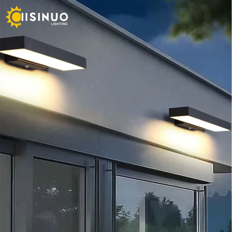 DecorBites™ Dusk Dawn Motion Sensor Outdoor Wall Light Modern Sconces for House Garage Balcony