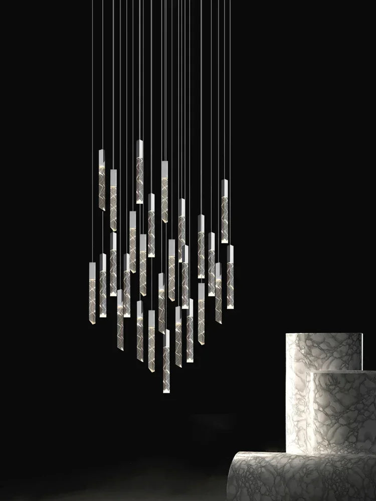 DecorBites™ Crystal LED Pendant Light: Luxury Lighting Fixture for Living Room, Bedroom, Hotel & Shop