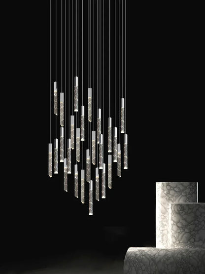 DecorBites™ Crystal LED Pendant Light: Luxury Lighting Fixture for Living Room, Bedroom, Hotel & Shop
