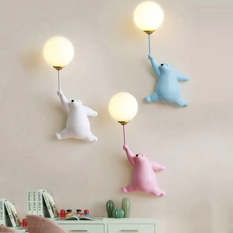Bear Moon Wall Lamp