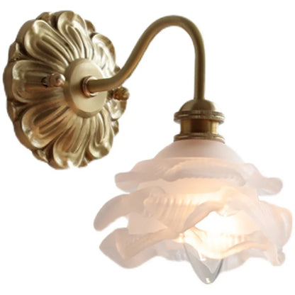 DecorBites™ Frosted Glass LED Wall Light Switch Socket Copper Lampara Pared