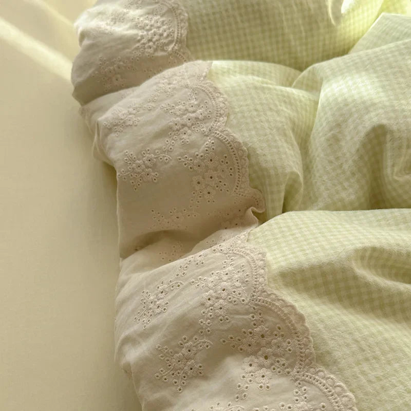 French Cotton Lace Bedding