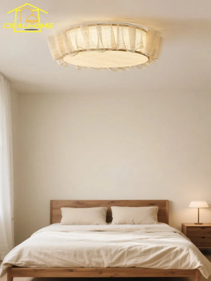 DecorBites™ Cream Wind LED Ceiling Light- Modern French Design for Home Decor