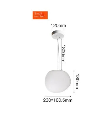 DecorBites™ Glass Ball LED Pendant Light for Modern Living Room Décor