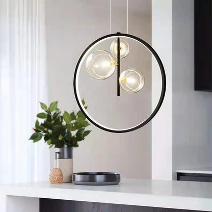 DecorBites™ Glass Bubble LED Chandelier Dining Room Pendant Lighting