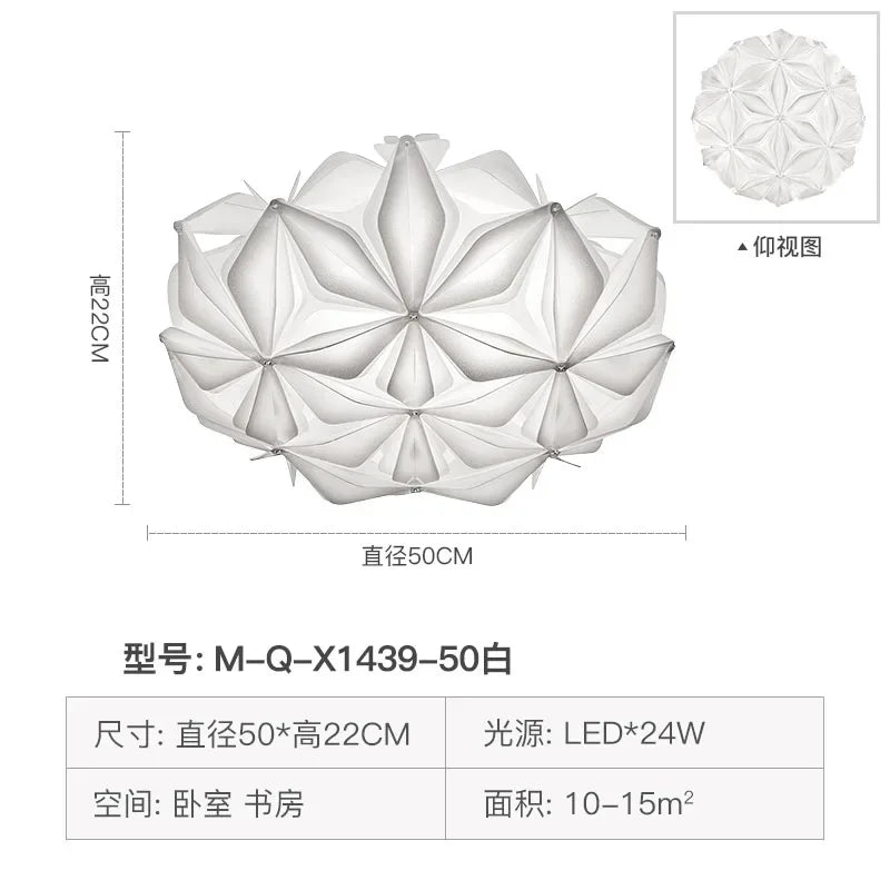 DecorBites™ Geometric Italian Design Ceiling Light for Romantic Dining Room & Living Room