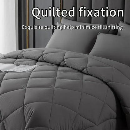 DecorBites™ King Size Quilt Set with Pillowcase - Soft, Breathable, and Durable Comforter