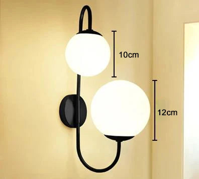 Gold Glass Wall Sconce With Touch Switch