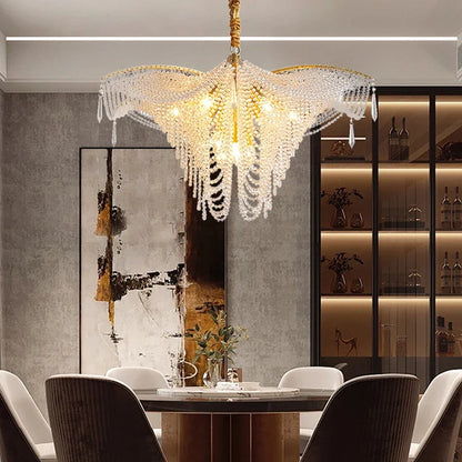 DecorBites™ Crystal Butterfly Chandeliers: Elegant Modern LED Pendant Lights for Luxe Living Room