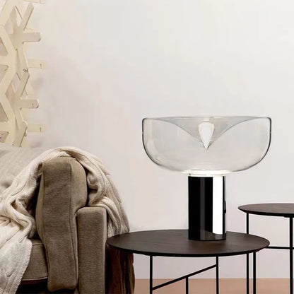 DecorBites™ Aella Glass Table Lamp - Luxury Art Clear Lamp for Office Bedroom Home Décor