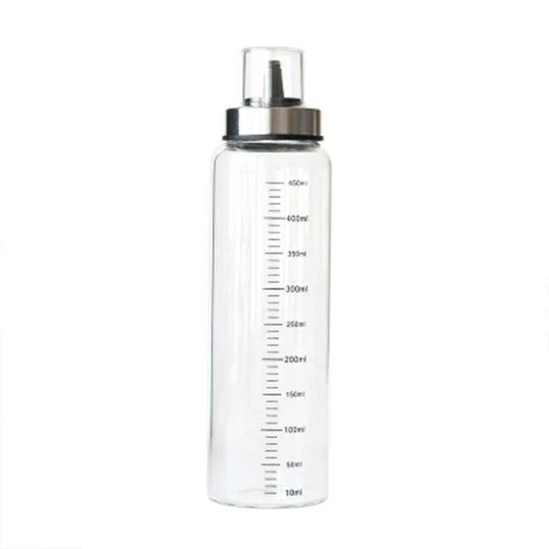 Glass Condiment Bottle Set