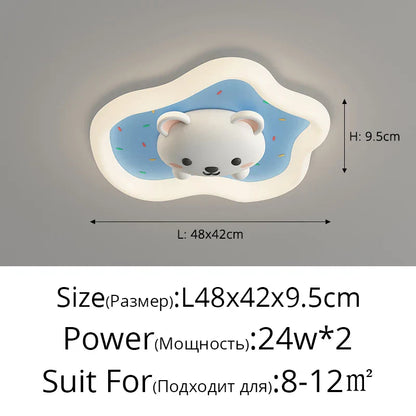 DecorBites™ Kids Room Ceiling Lights Pink Blue Modern Children's Lamp for Home Decor