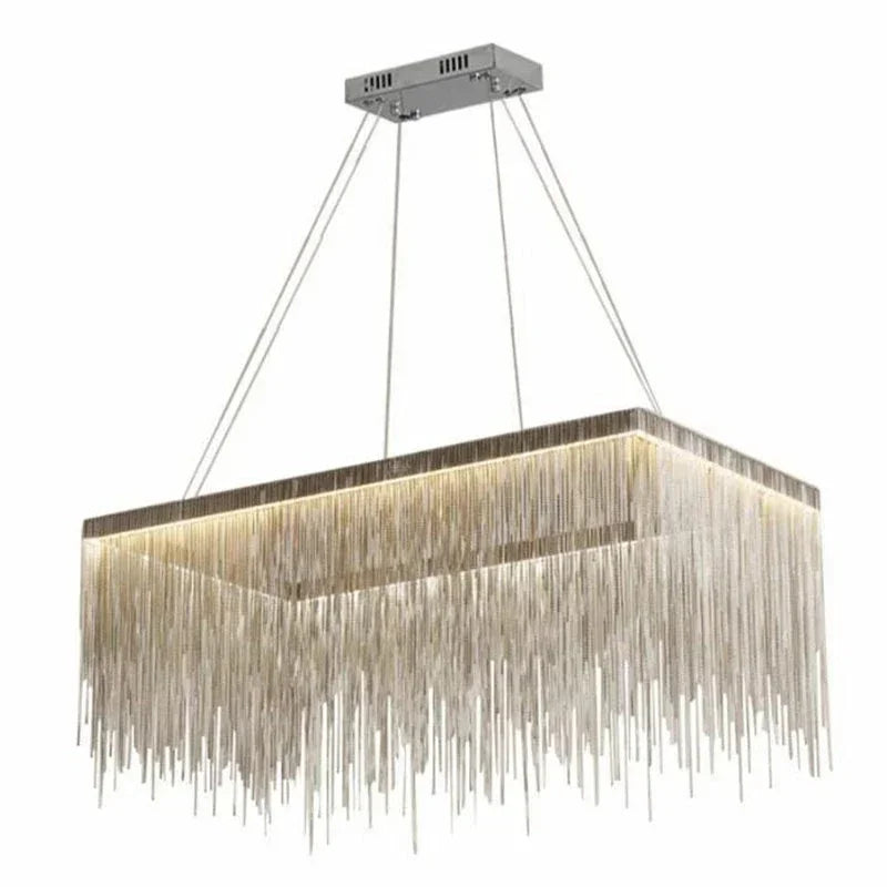 Aluminum Tassel LED Chandelier