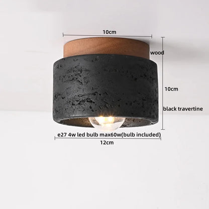 DecorBites™ LED Ceiling Lamp Yellow Travertine - Nordic Acrylic Light for Living Room
