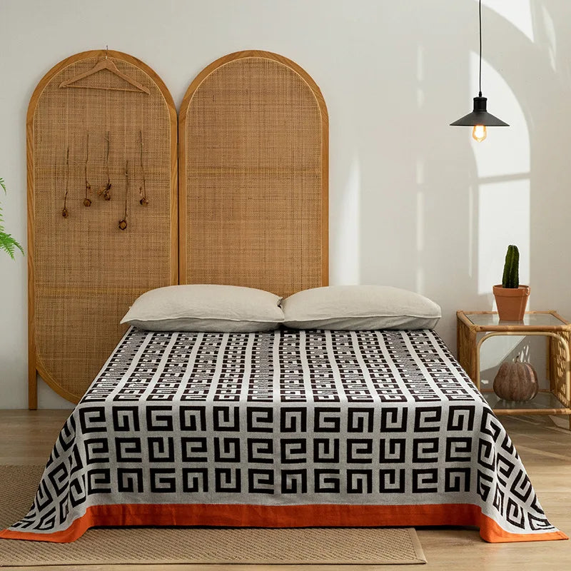 DecorBites™ Luxe Cotton Blanket - Premium Quality, 200*230 150*200, Perfect for Sofa or Bed