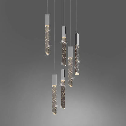 DecorBites™ Crystal Glass LED Pendant Light: Modern Nordic Restaurant Hallway Lighting