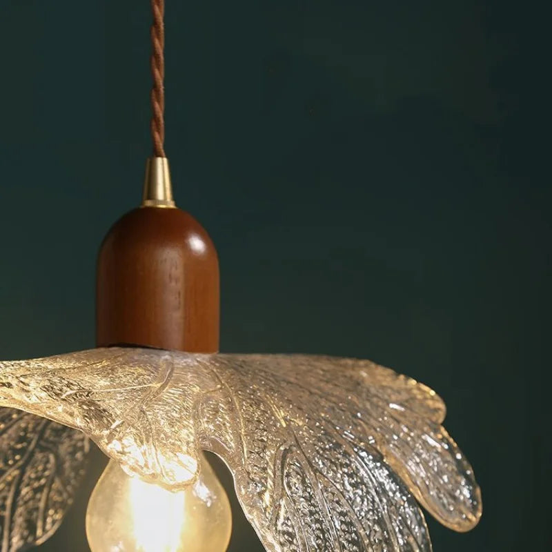 Copper Glass Pendant Light Polished Bar Style