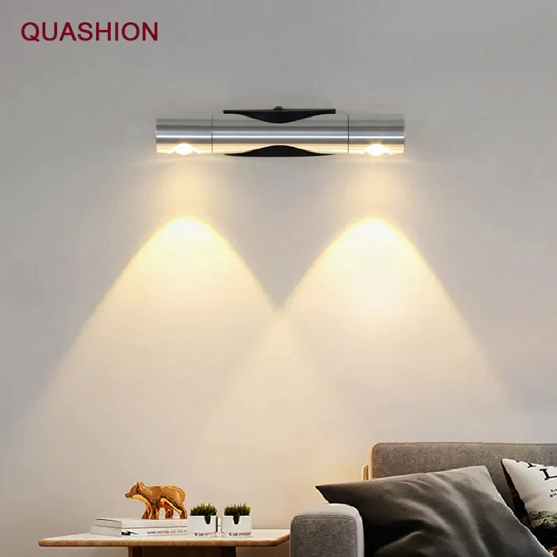 DecorBites™ Adjustable Dual-head Rotatable Wall Lamp for Bedroom and Living Room