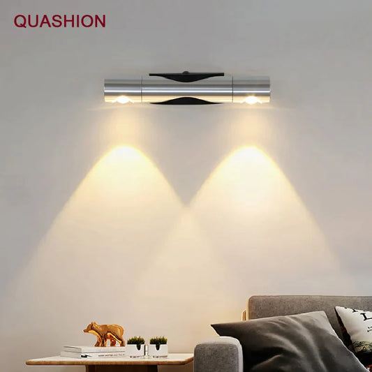 DecorBites™ Adjustable Dual-head Rotatable Wall Lamp for Bedroom and Living Room