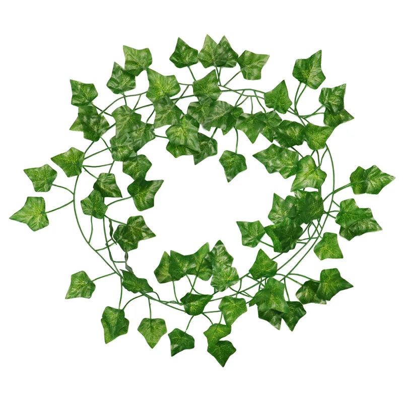 DecorBites™ Ivy Green Fake Leaves Garland Vine Wall Decoration Artificial Plants