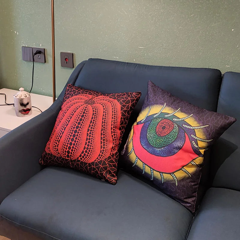DecorBites™ Cotton Pumpkin Pillowcase for Modern Sofa Decor - Thick & Stylish Cover