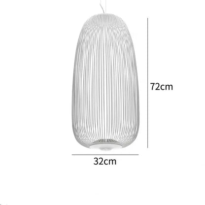 Spokes Birdcage Pendant Light in Polished Chrome