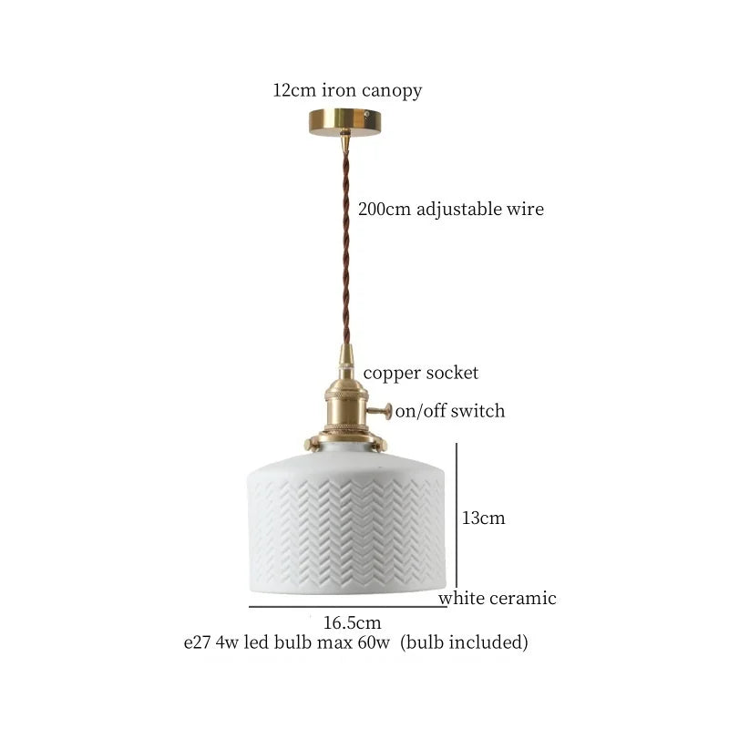 Green Ceramic Pendant Light