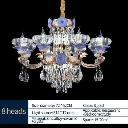 DecorBites™ Crystal Candle Chandelier for Living Room, Bedroom, and Dining Room